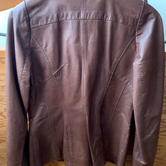 Brown Danier leather jacket. - Picture 2 of 5